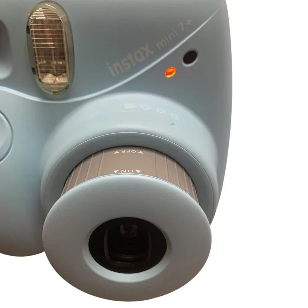 Fujifilm Instax Mini 7+ Instant Camera Case Picture Holder Case And Film Blue